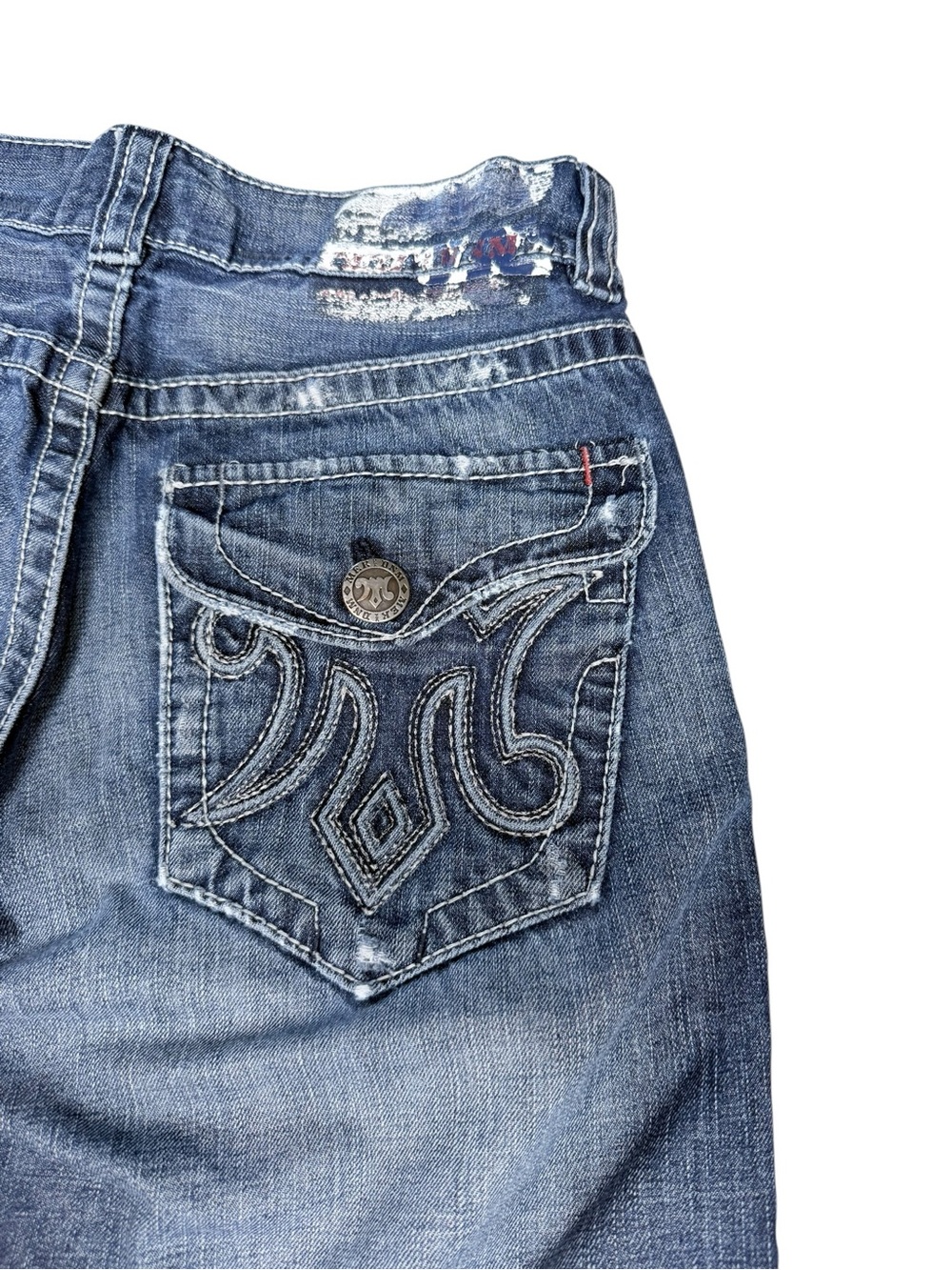 MEK Denim Men’s Bermuda Denim Shorts - Picture 8 of 12